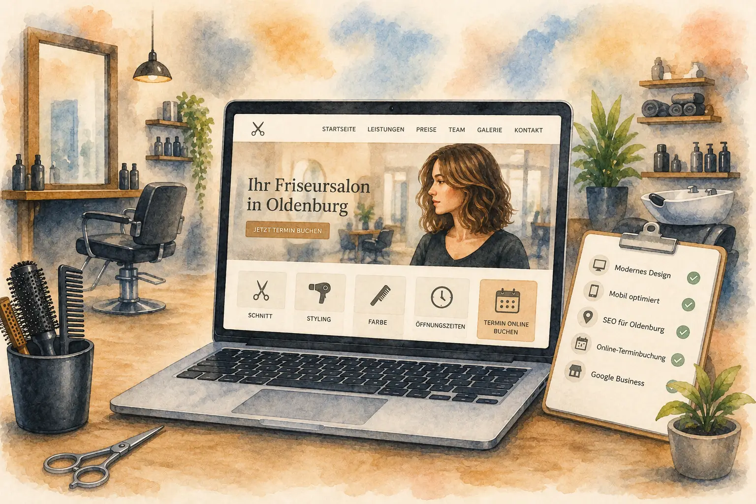 Friseur Website Kosten
