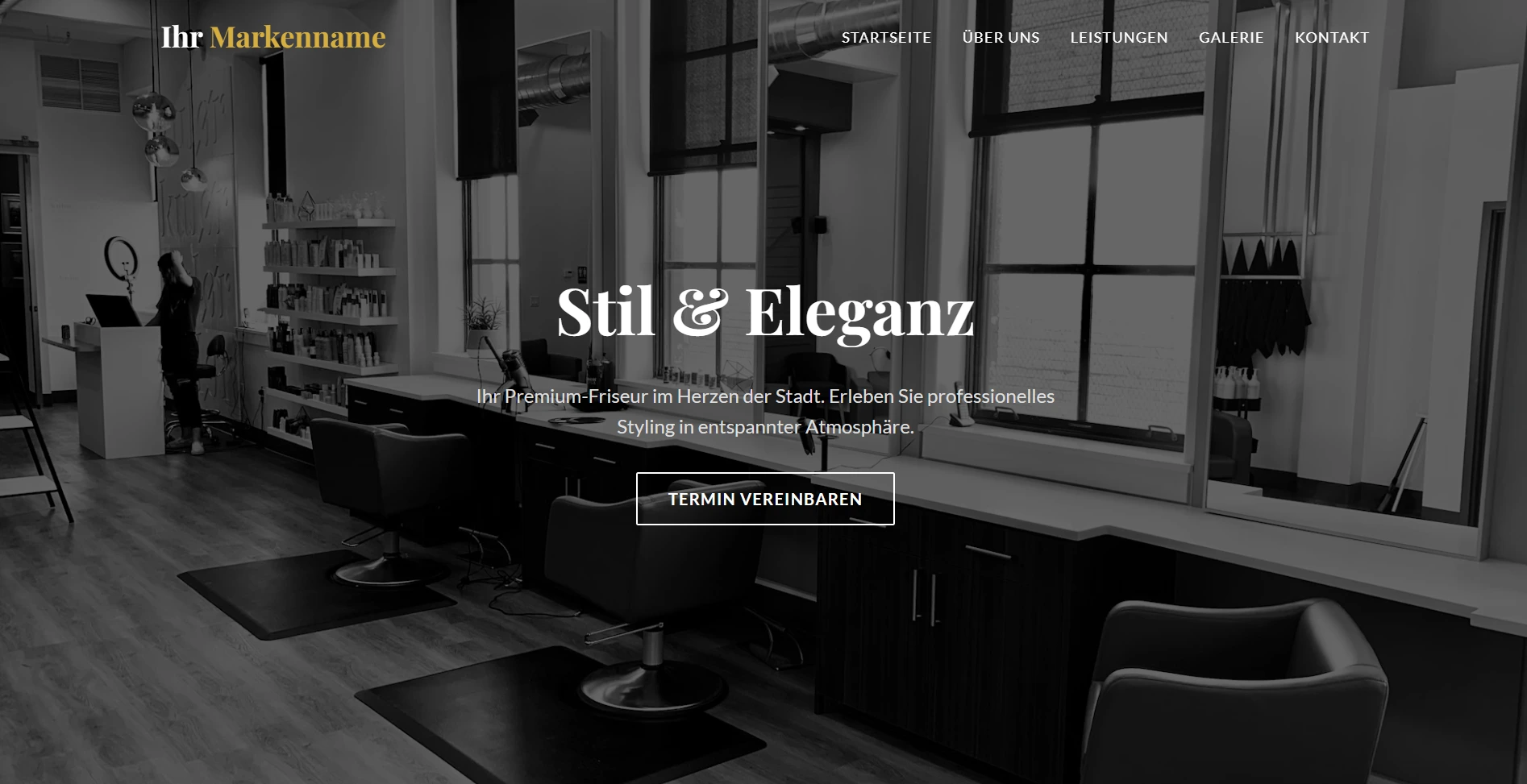 Friseur Studio Musterprojekt